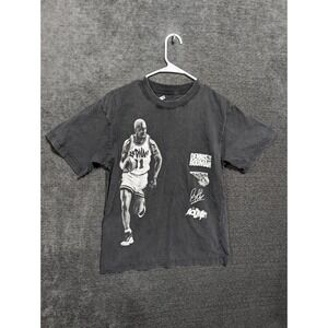 Rodman Apparel Dennis Rodman Graphic T-Shirt Faded Black Small 2148